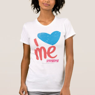I Heart Me Aqua-Pink T-Shirt