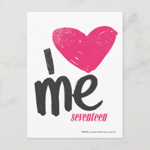 I Heart Me Magenta Postcard