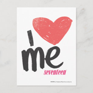 I Heart Me Pink Postcard