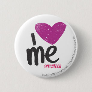 I Heart Me Purple 2 Inch Round Button