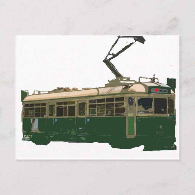 I heart Melbs Tram Postcard (Front)