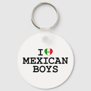 I Heart Mexican Boys Keychain