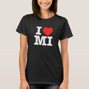 I Heart Michigan (MI) Love Premium T-Shirt