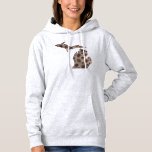 I heart Michigan -Petoskey stone Hoodie