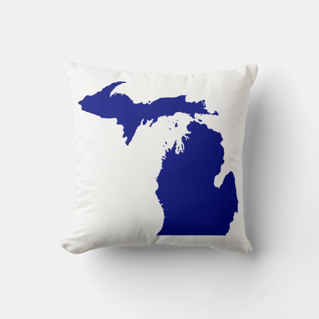 I heart Michigan Throw Pillow (Front)