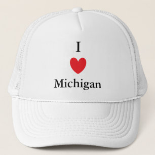 I Heart Michigan Trucker Hat
