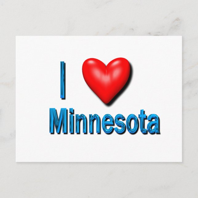 I heart Minnesota Postcard (Front)