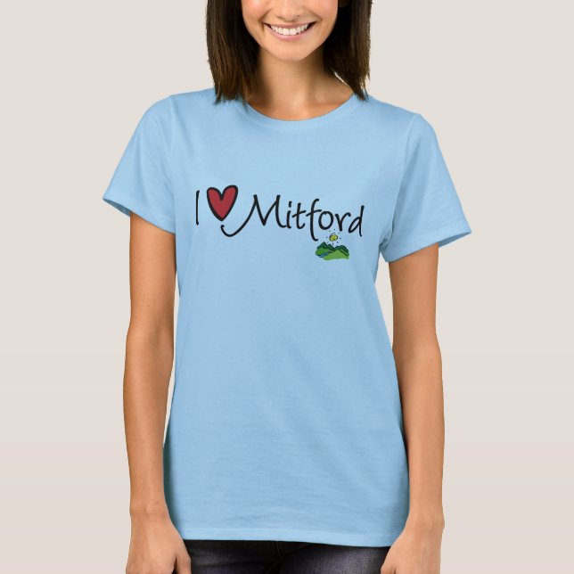 I Heart Mitford T-Shirt (Front)