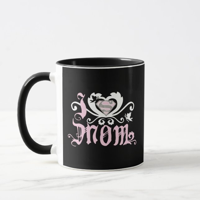 I Heart Mom  Pink Mug (Left)