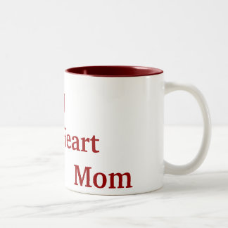 I   Heart    Mom Two-Tone Coffee Mug