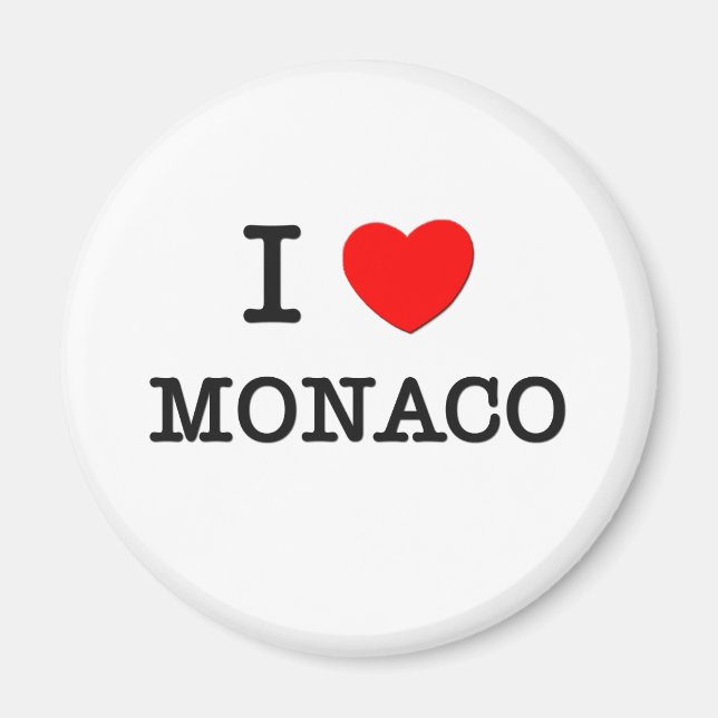 I HEART MONACO MAGNET (Front)