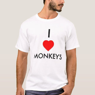 I Heart Monkeys T-Shirt