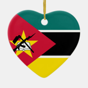 I Heart Mozambique Ceramic Ornament