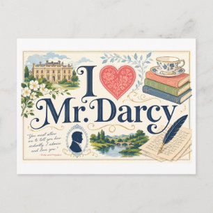 "I [Heart] Mr. Darcy" Postcard