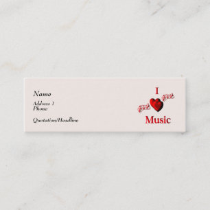 I Heart Music Business Card