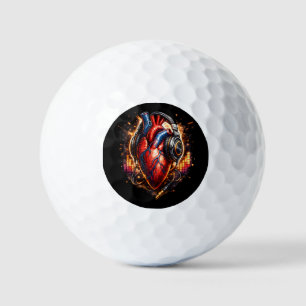 I Heart Music Golf Balls