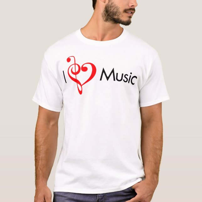 I Heart Music Red T-Shirt (Front)