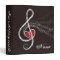 I HEART MUSIC Treble Clef Black Personalized