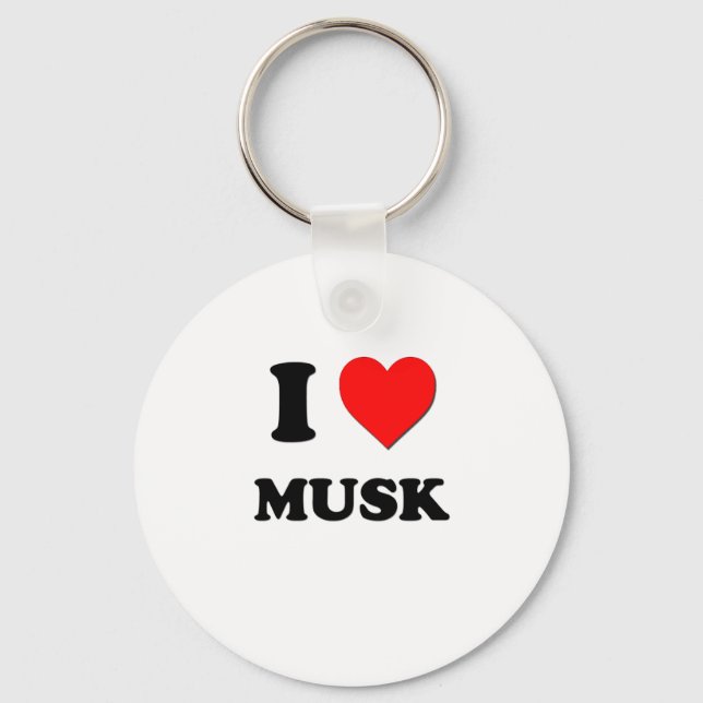 I Heart Musk Keychain (Front)