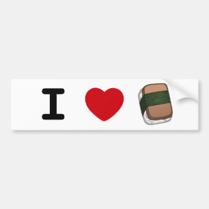 I *heart* Musubi Bumper Sticker