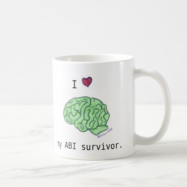 "I [heart] my ABI survivor" mug (Right)