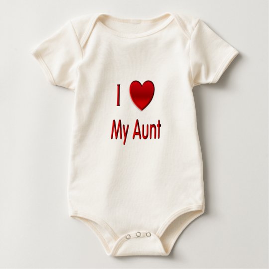 I Heart My Aunt Baby Bodysuit