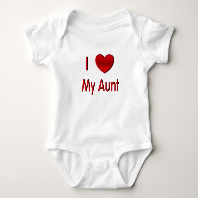 I Heart My Aunt Infant Creeper (Front)