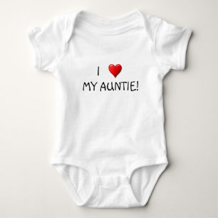 I Heart My Auntie! Baby Bodysuit