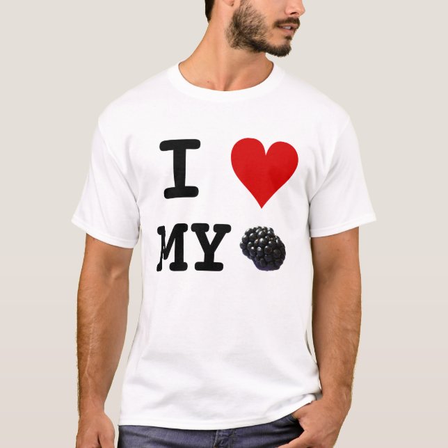 I Heart My Blackberry tshirt (Devant)