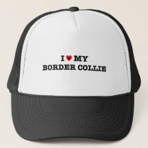 I Heart My Border Collie Trucker Hat