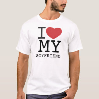 I HEART MY BOYFRIEND customizable T-Shirt