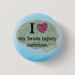 I [heart] my brain injury survivor button