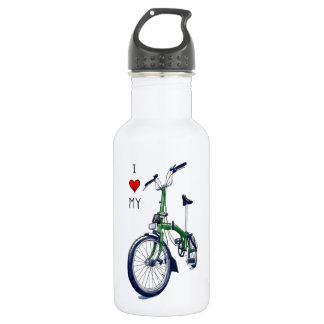 I heart my Brompton (green) 532 Ml Water Bottle