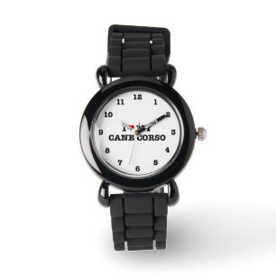I Heart My Cane Corso Numbered Wristwatch