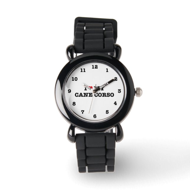I Heart My Cane Corso Numbered Wristwatch (Front)