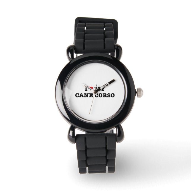 I Heart My Cane Corso Wristwatch (Front)