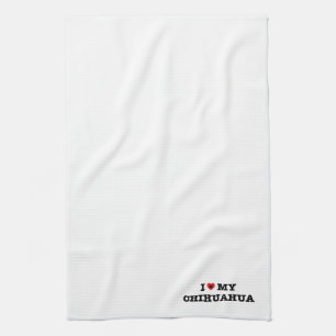I Heart My Chihuahua Kitchen Towel