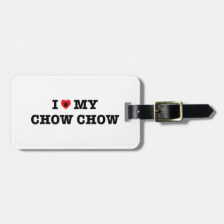 I Heart My Chow Chow Luggage Tag