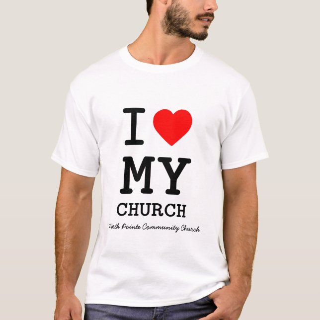 I heart my Church T-Shirt (Front)