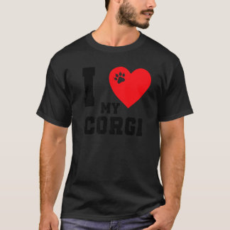 I Heart My Corgi Owner I Love My Corgi Dog Men Wom T-Shirt