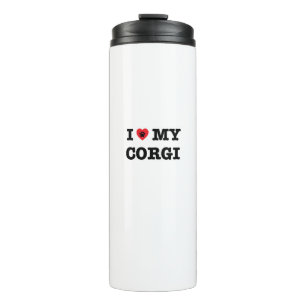 I Heart My Corgi Thermal Tumbler