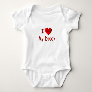 I Heart My Daddy Crawler Baby Bodysuit