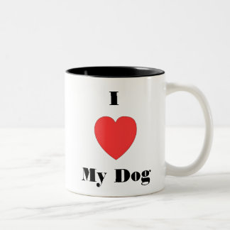I Heart My Dog Coffee Mug