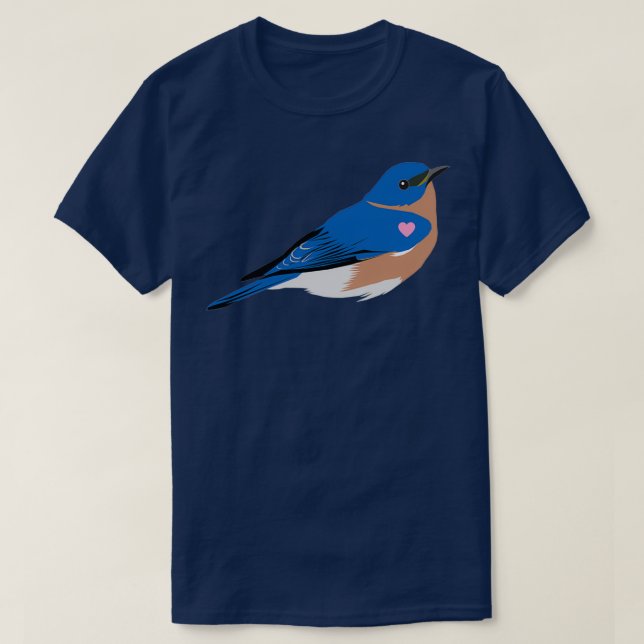 I Heart my Eastern Bluebird T-Shirt (Design Front)