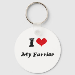 I heart My Farrier Keychain