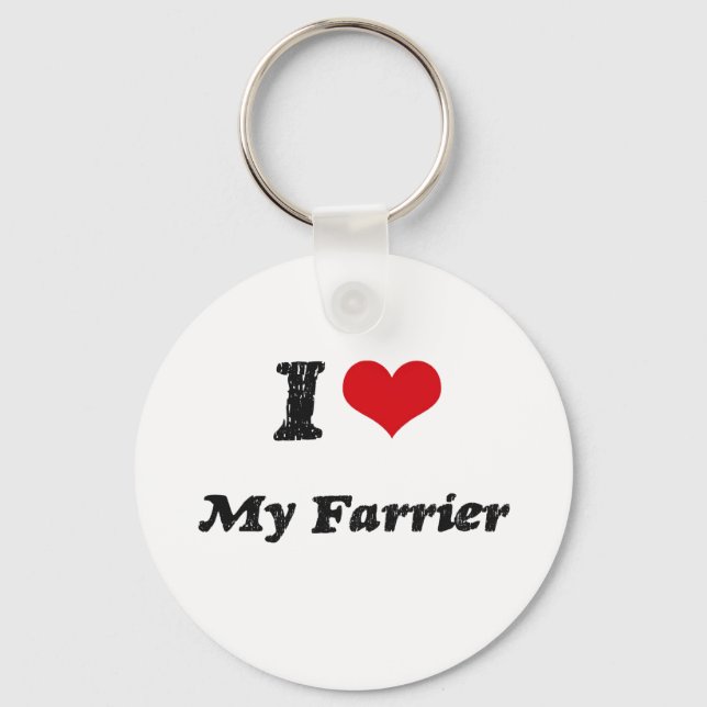 I heart My Farrier Keychain (Front)