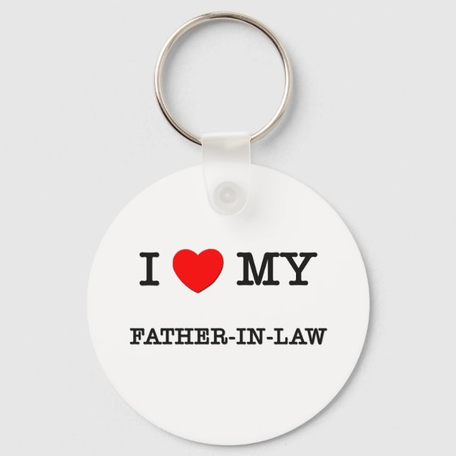 I Heart My FATHER-IN-LAW Keychain (Front)