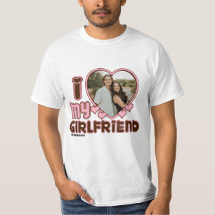 I HEART my girlfriend Custom Photo Love T-Shirt