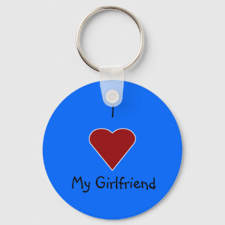 I Heart My Girlfriend Keychain