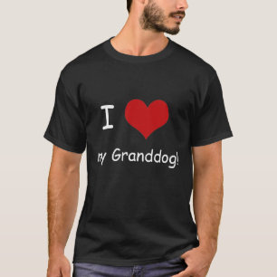 I Heart My Granddog Unisex Shirt, dark colours T-Shirt